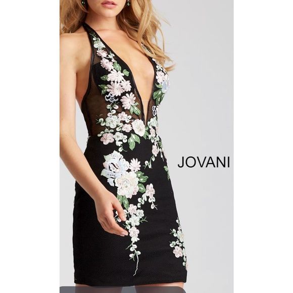 Black Jovani Size 00 A-line dress